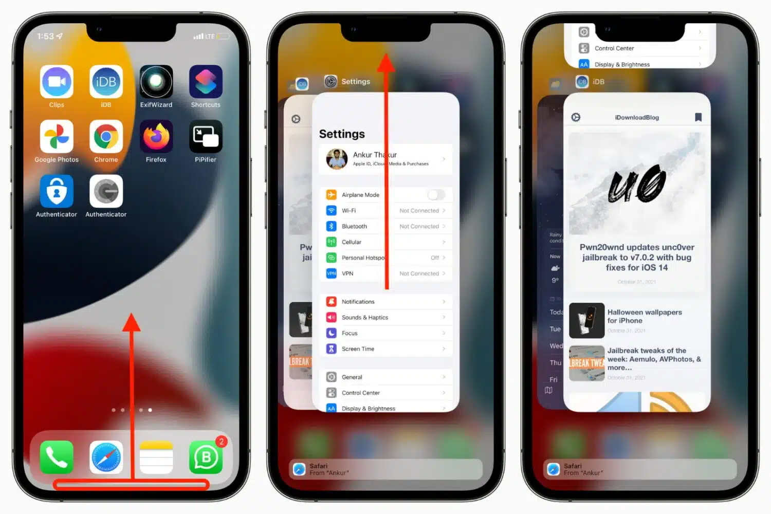 Steps-showing-how-to-force-close-apps-on-iPhone-with-Face-ID-1500×1000