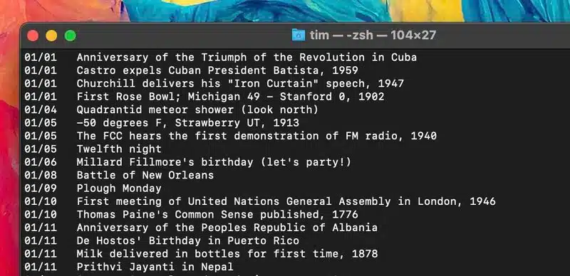 terminal-calendar-dates