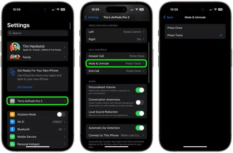 airpods-pro-mute-unmute