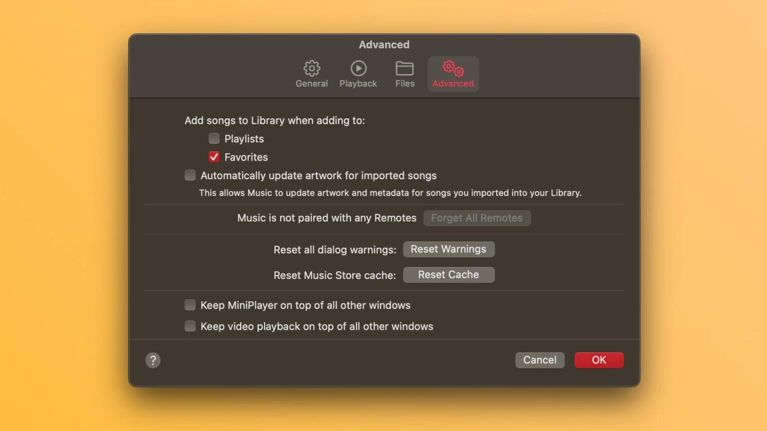 macOS-Sonoma-Music-App-Settings-Advanced-Add-Songs-to-Library-when-Added-to-Favorites-Option-Selected-1536×864