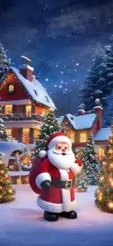 Christmas-Scenery-Santa-Claus-for-iPhone