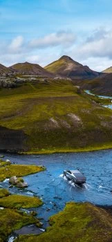 Cybertruck-fording-and-mountain-wallpaper