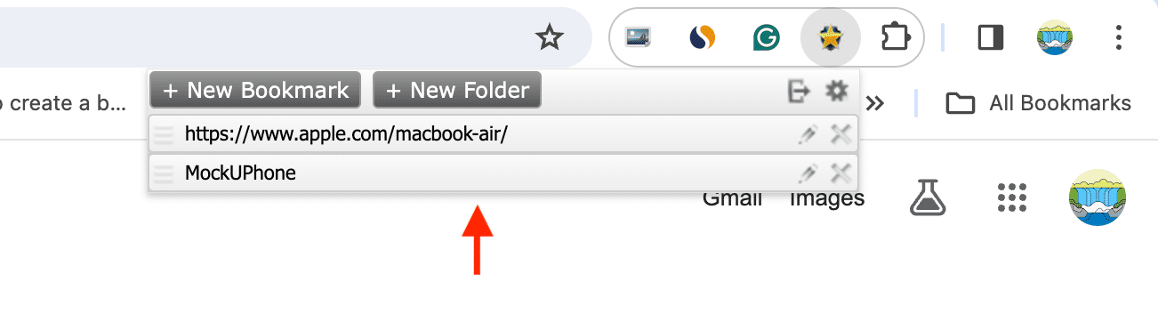 Secure-Bookmark-extension-on-Mac