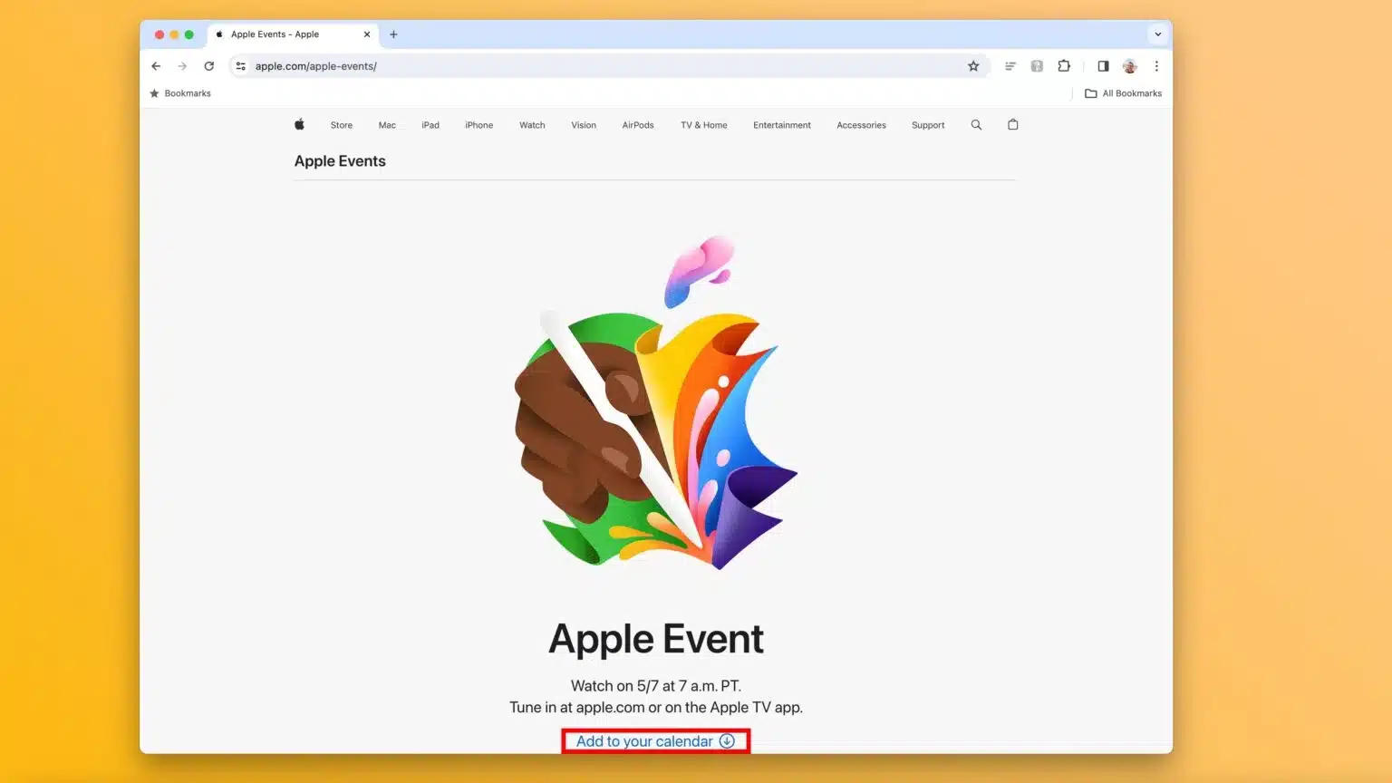 macOS-Sonoma-Chrome-App-Apple-Events-Page-Add-to-Your-Calendar-Highlighted-1536×864