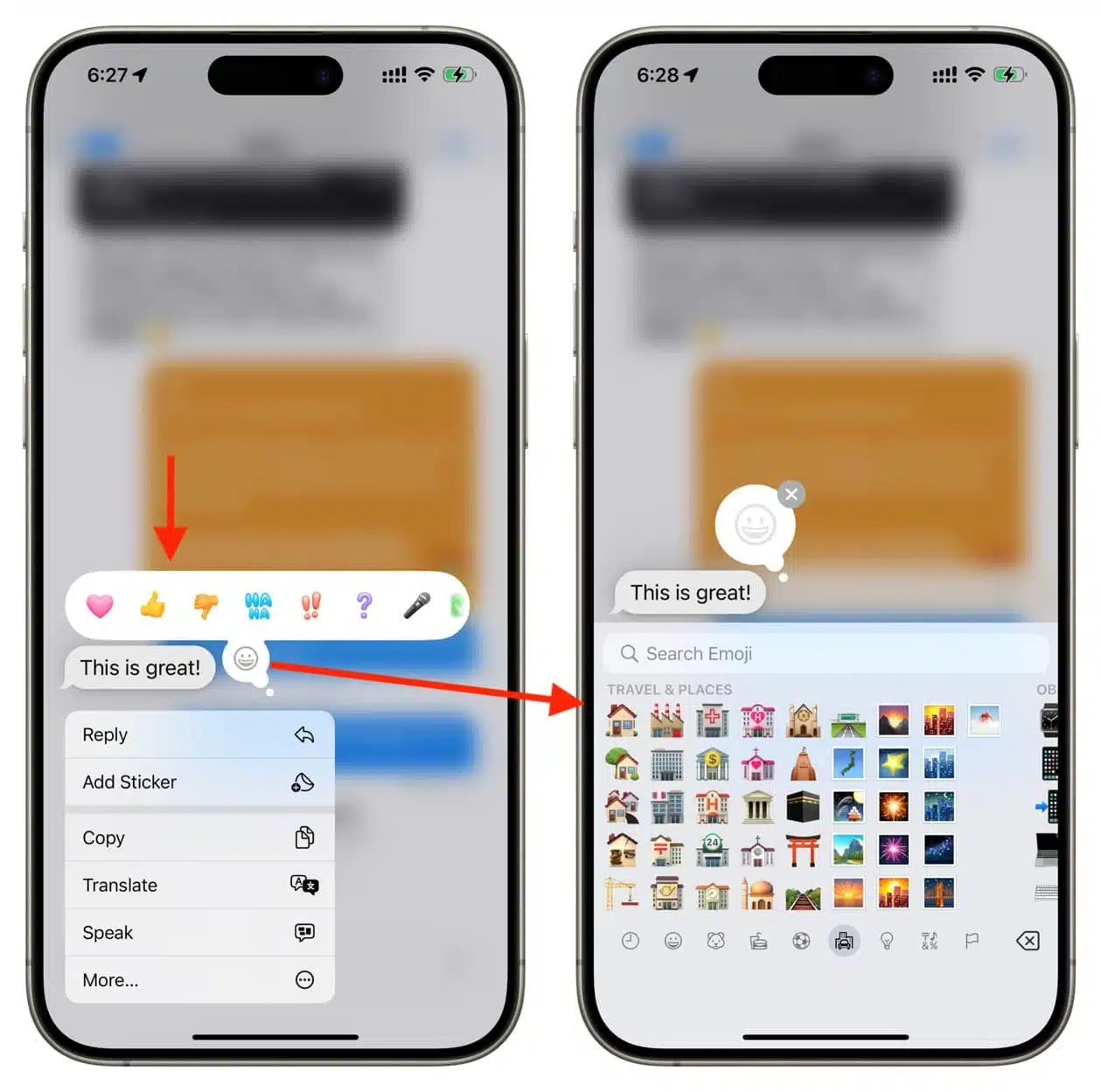 Reacting-to-message-with-Tapback-on-iPhone