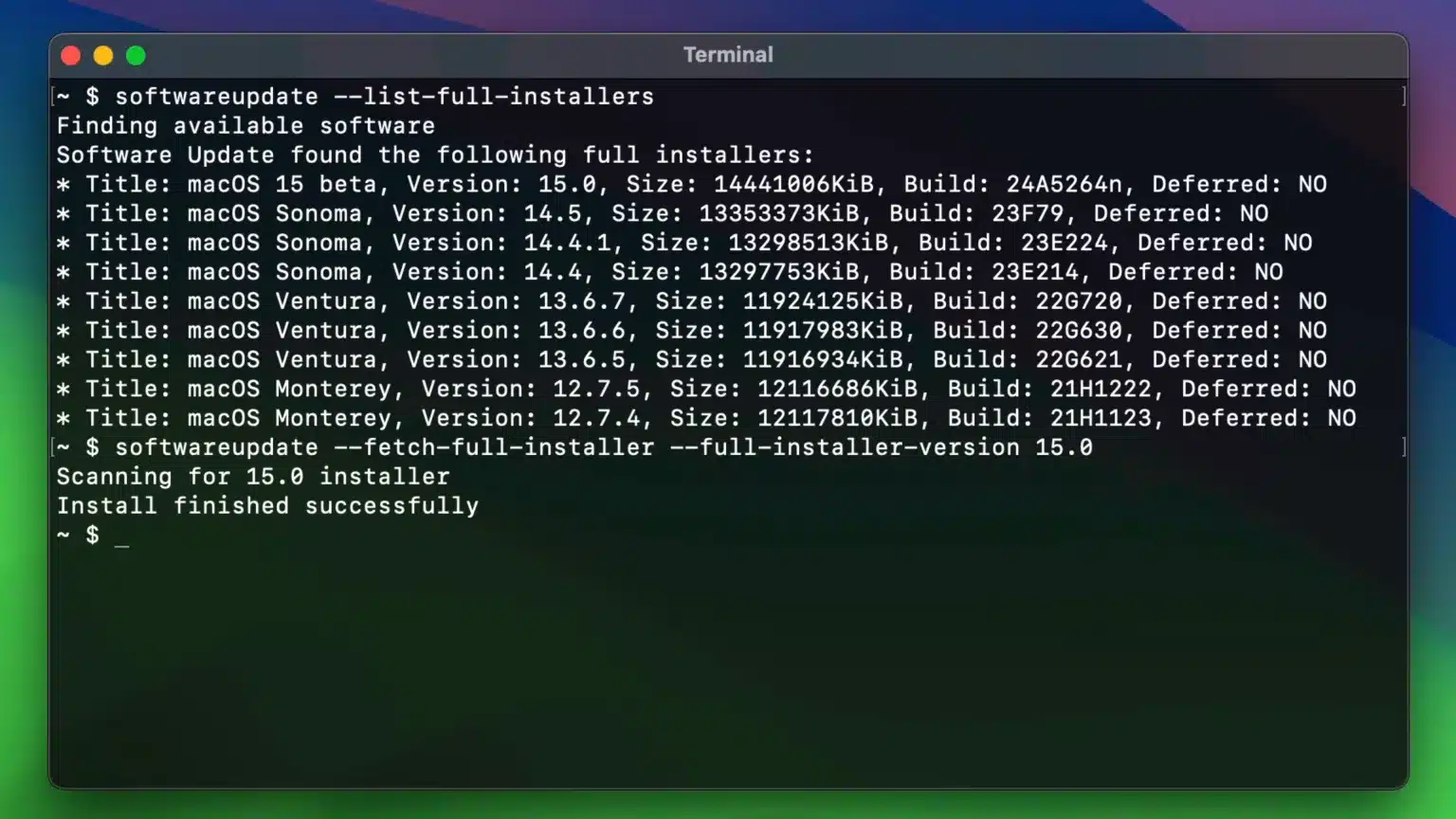 terminal-softwareupdate-fetch-full-installer-macOS-Sequoia