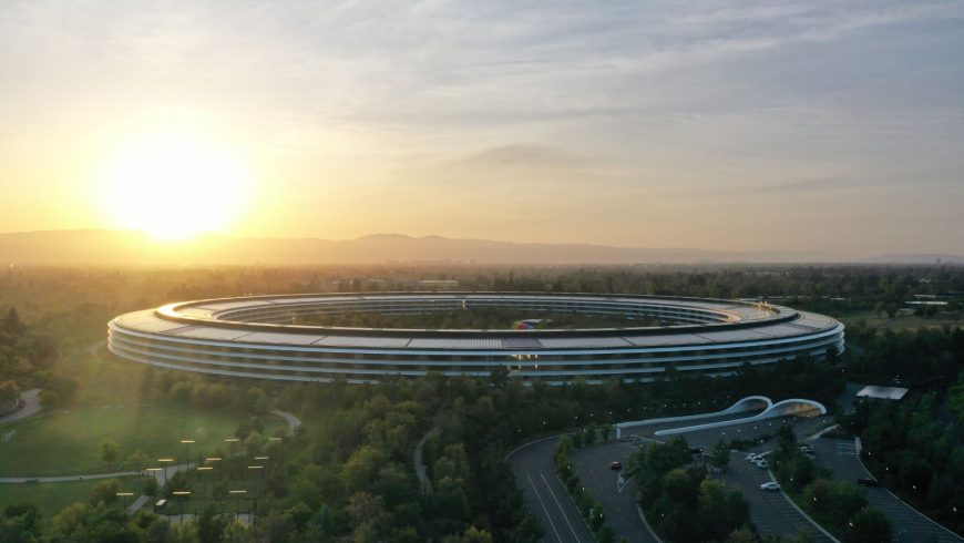 apple-park-sunset