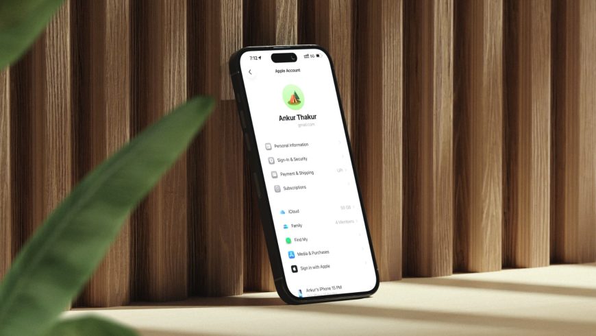Apple-Account-screen-on-iPhone