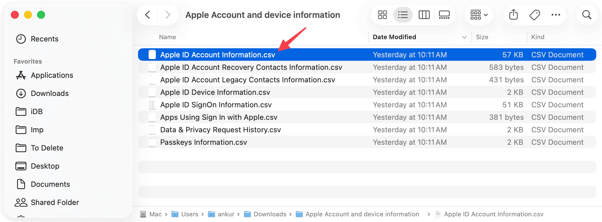 Apple-ID-Account-Information-CSV-file